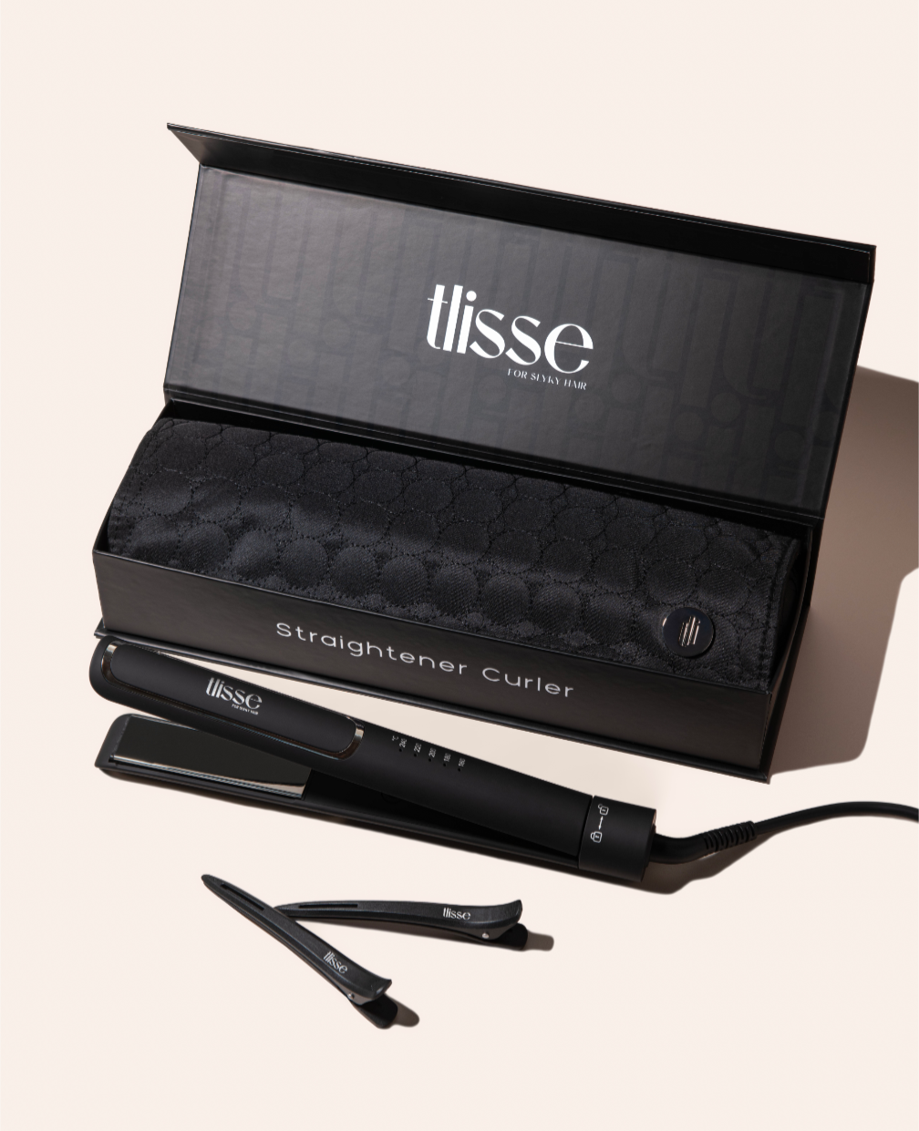 Tlisse 2-en-1 Professionnel - Fer à Lisser & Boucler avec Technologie Titane et Tourmaline