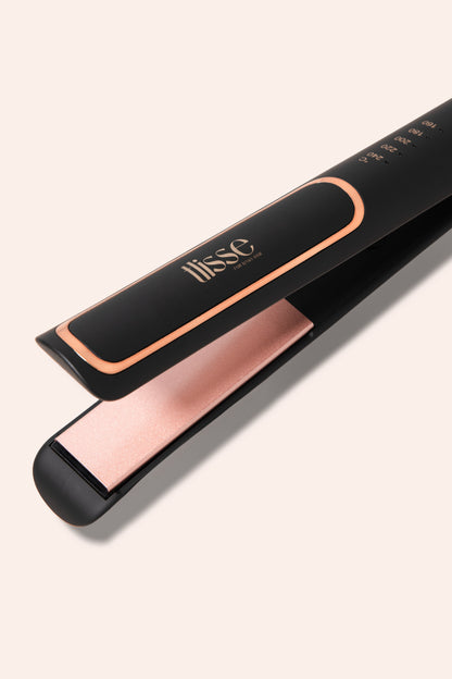 Tlisse Lisseur Professionnel 2-en-1 Rose Gold – Lisse & Boucle | Plaques en Céramique Tourmaline & Technologie Ionique